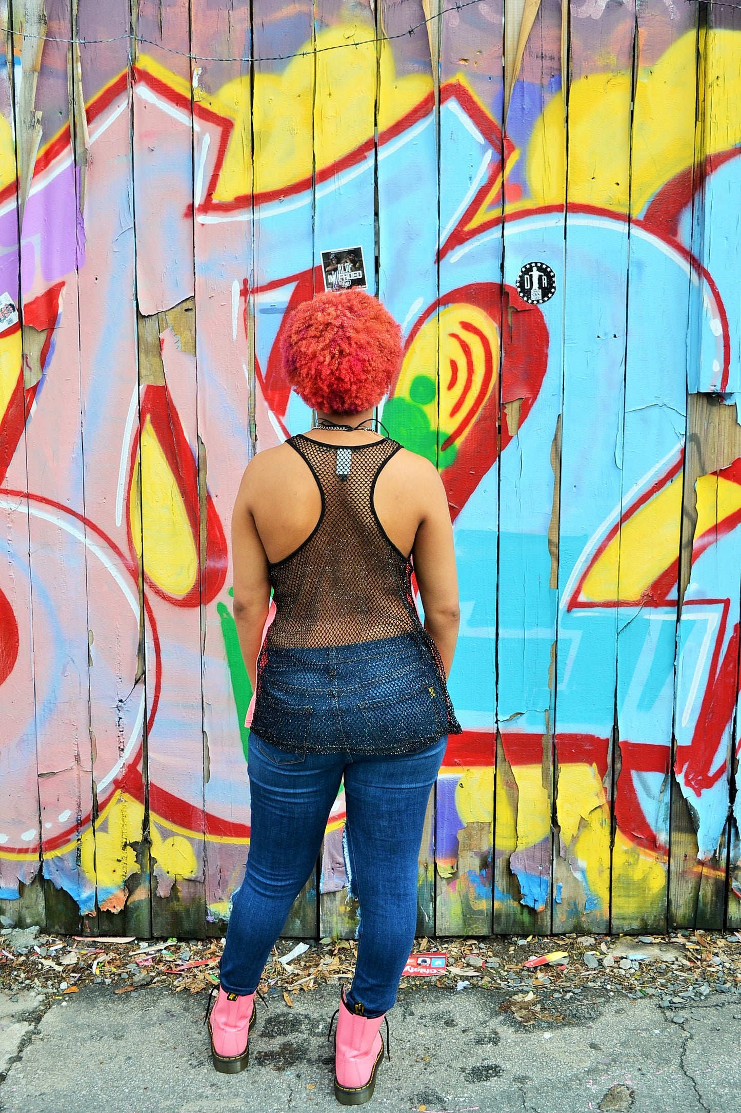 Pink Caption Tank