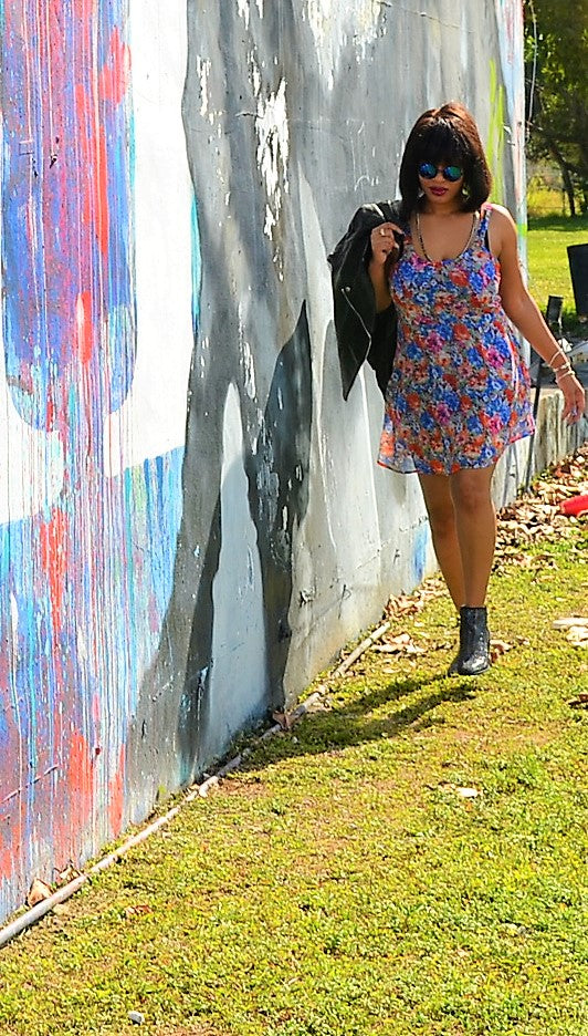 Floral Flared Dress