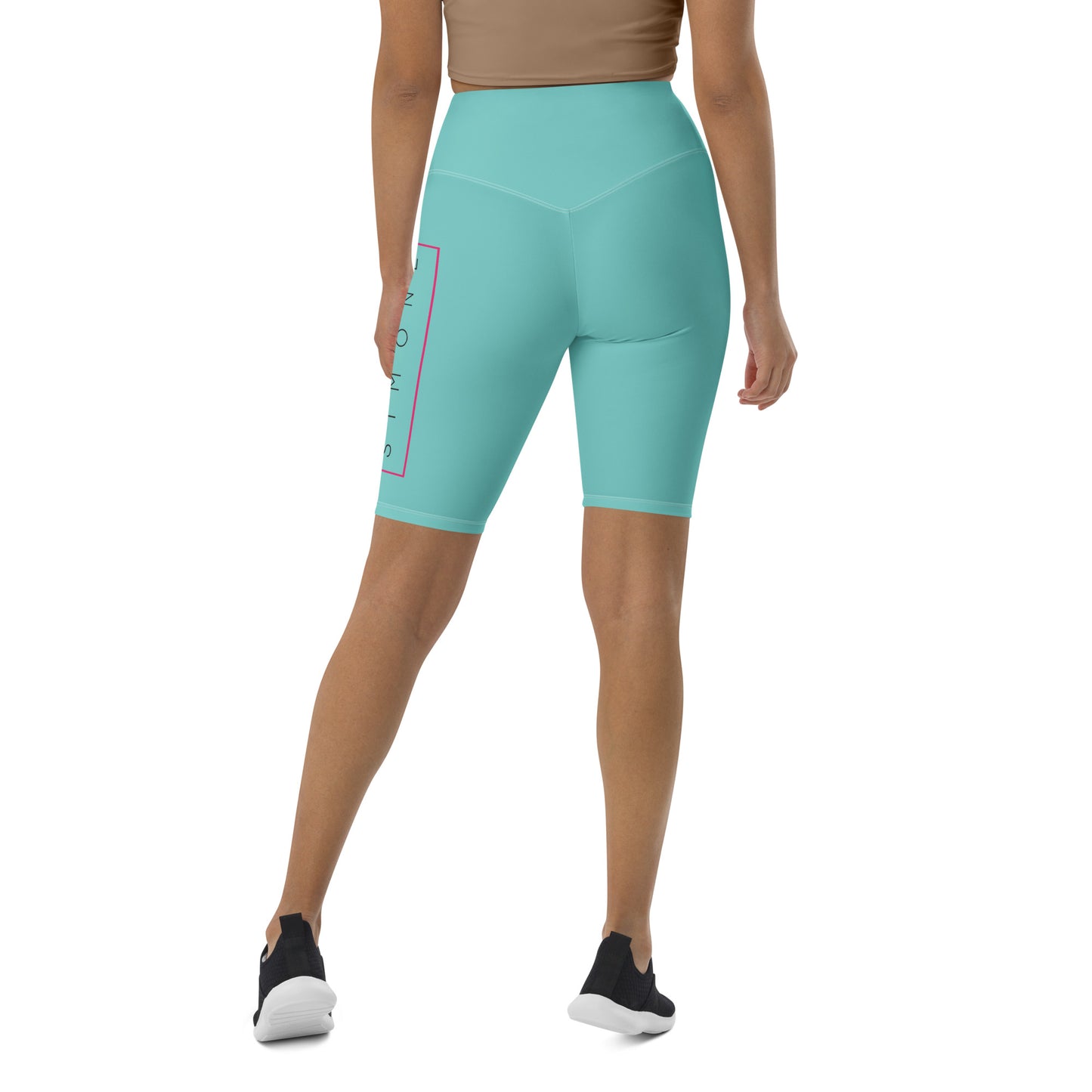 Women's Ocean Drive Green Biker Shorts