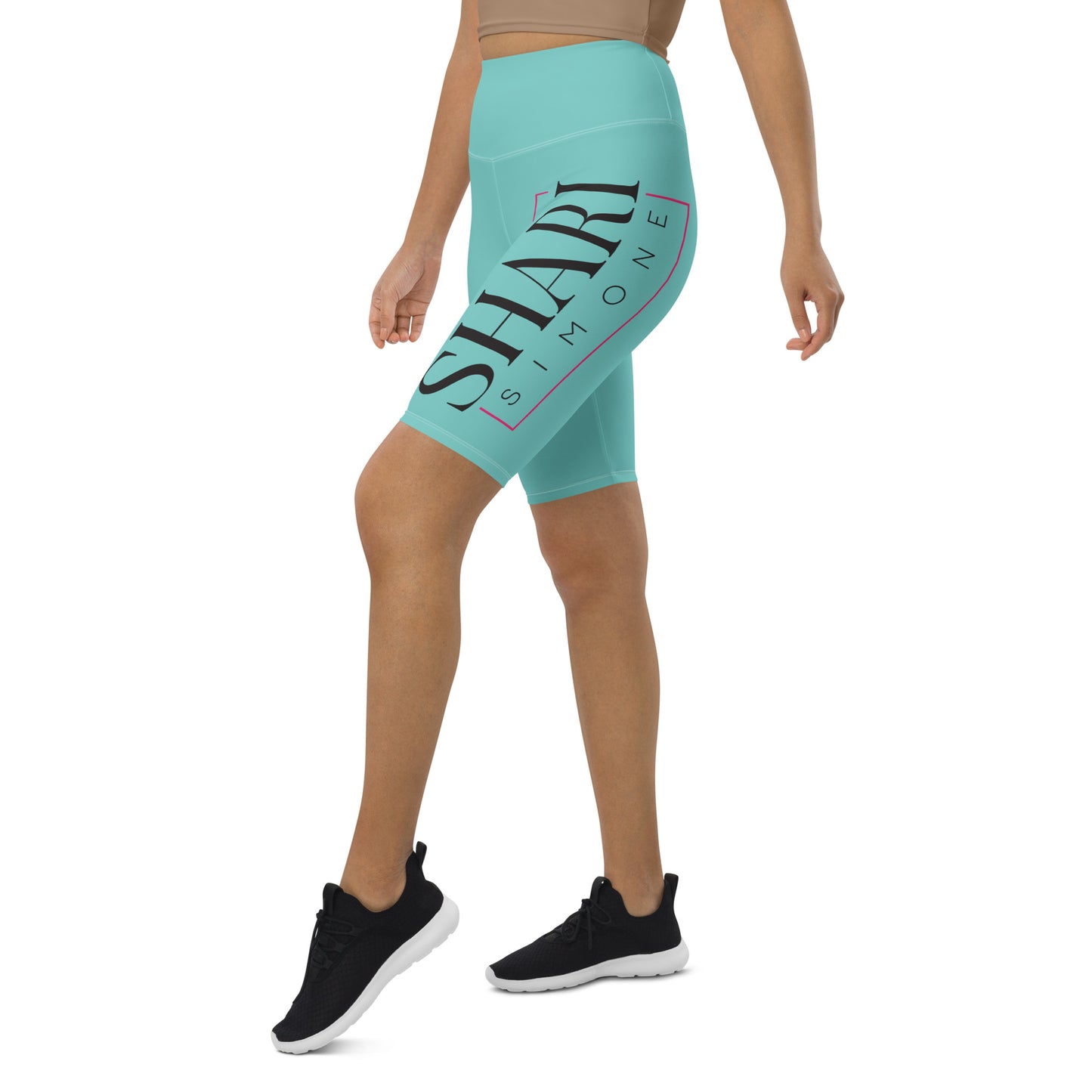 Women's Ocean Drive Green Biker Shorts