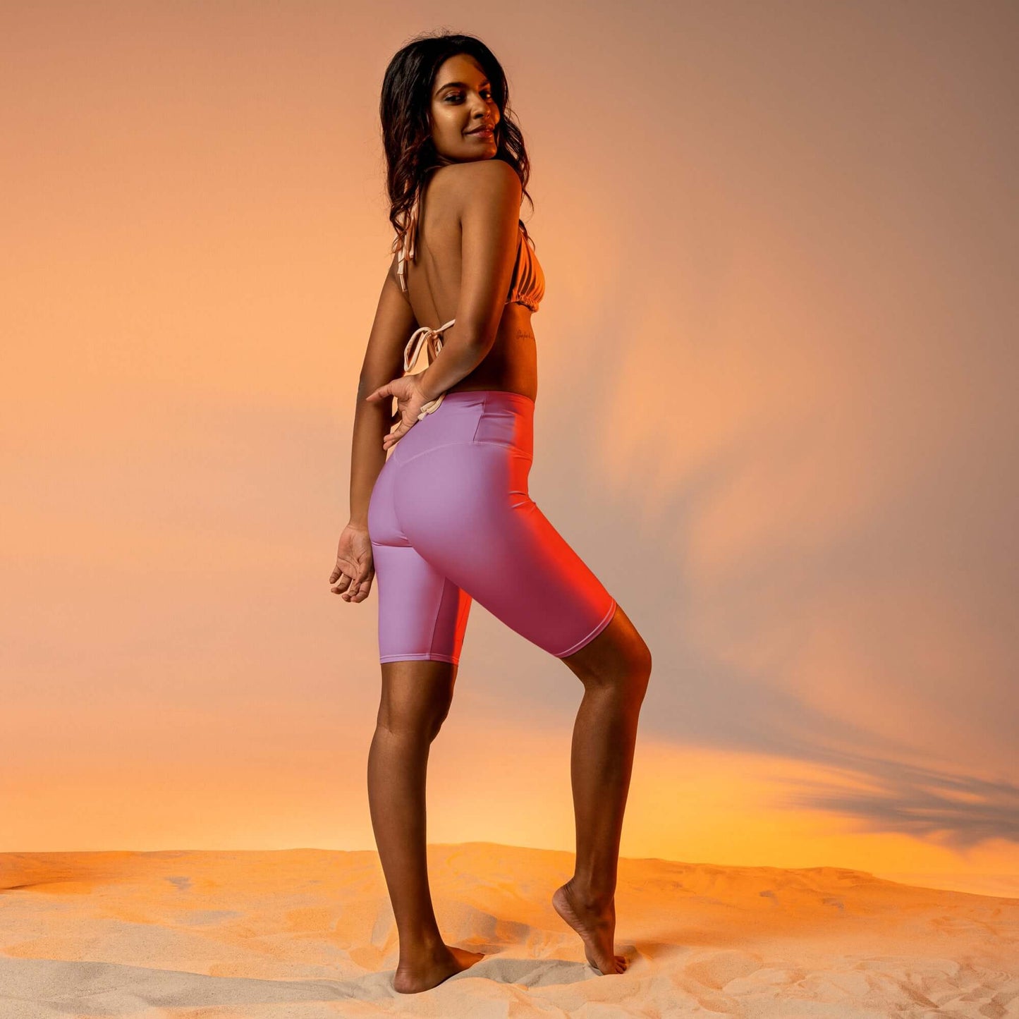 Women's Lincoln Road Lavender Biker Shorts