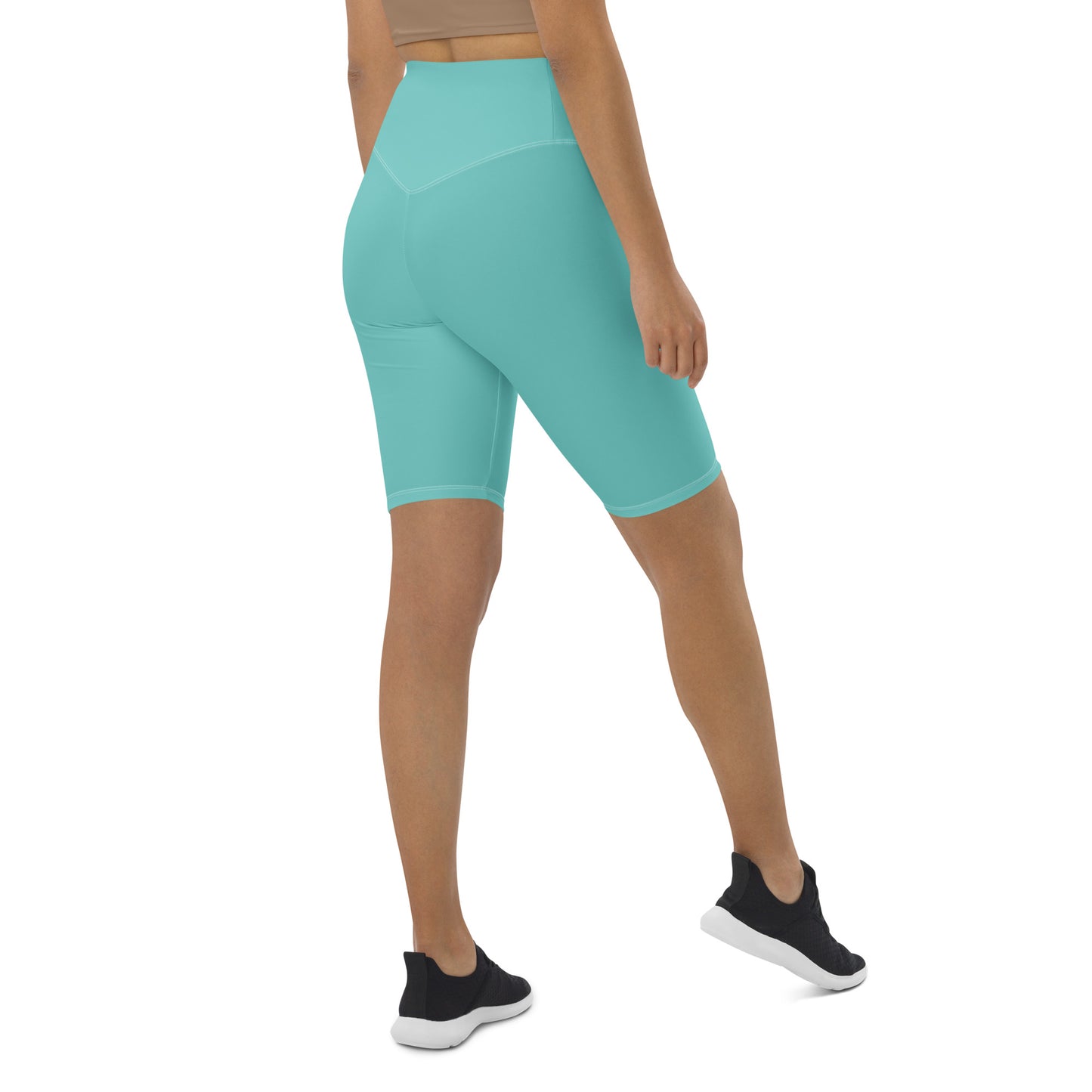 Women's Ocean Drive Green Biker Shorts