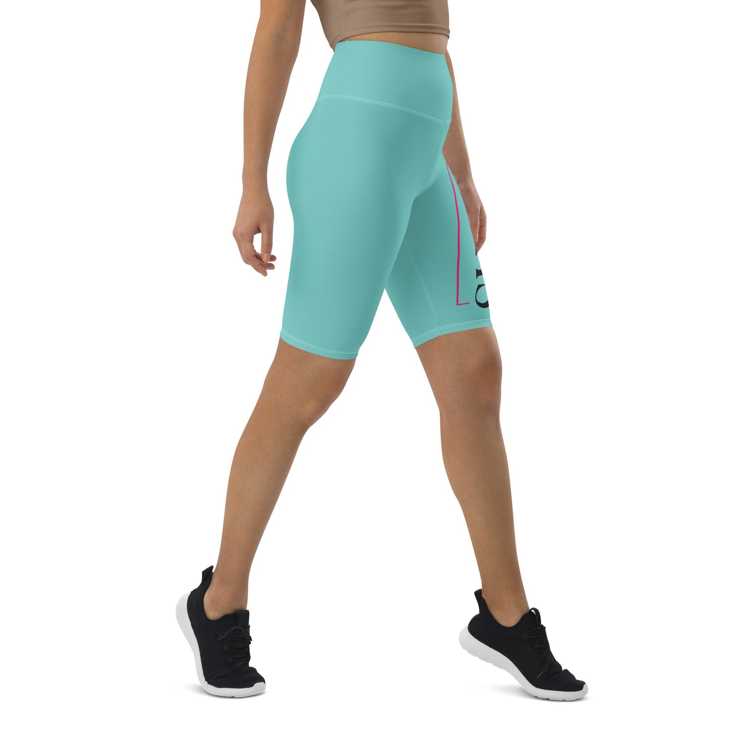 Women's Ocean Drive Green Biker Shorts