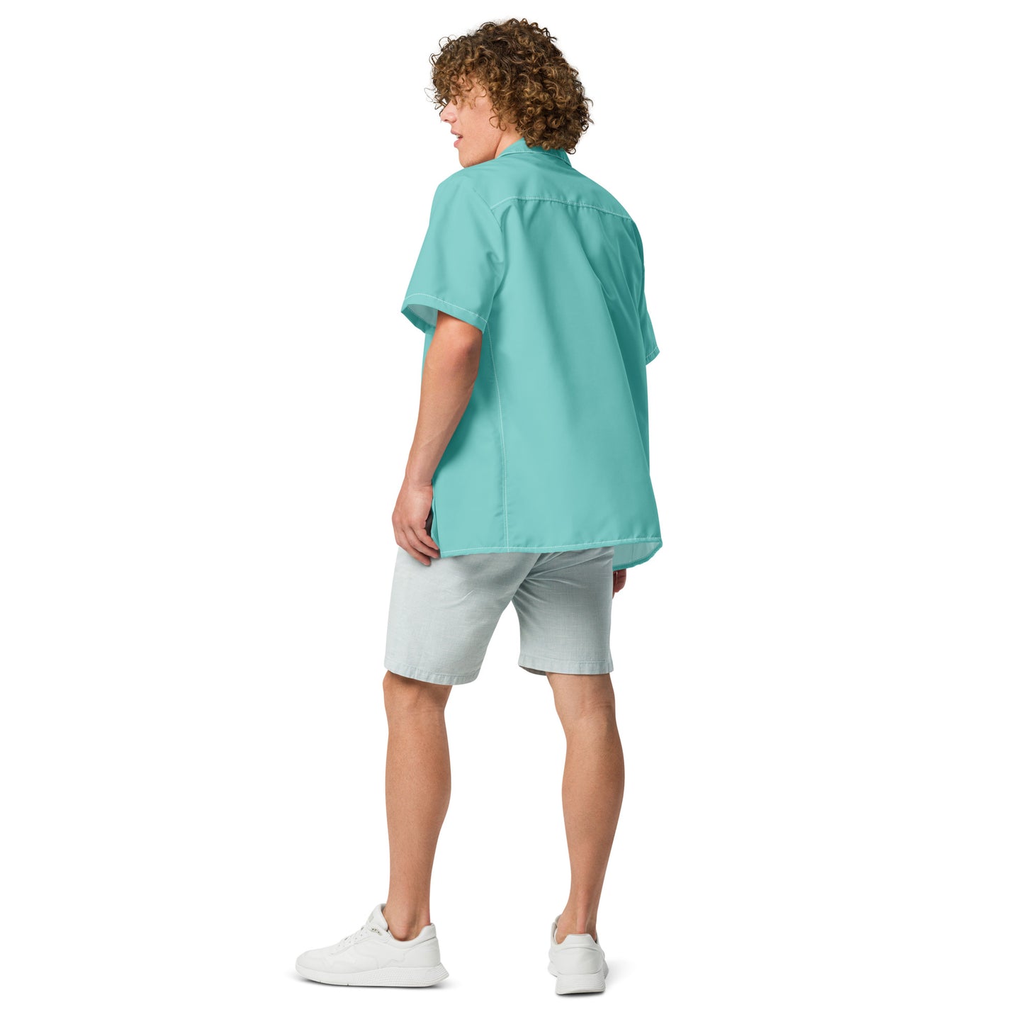 Men's Ocean Drive Green Button Shirt