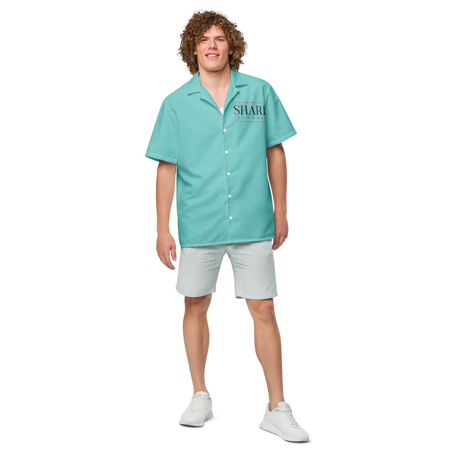 Men's Ocean Drive Green Button Shirt