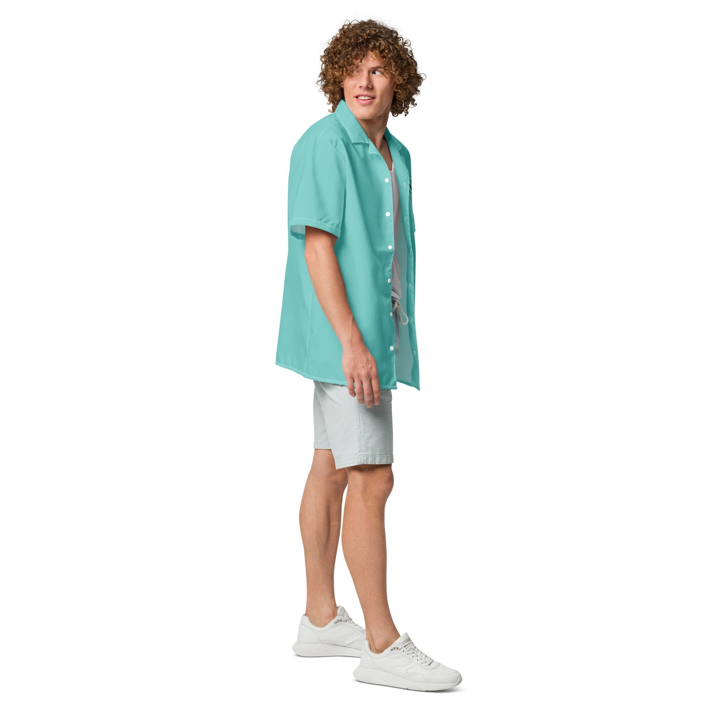 Men's Ocean Drive Green Button Shirt
