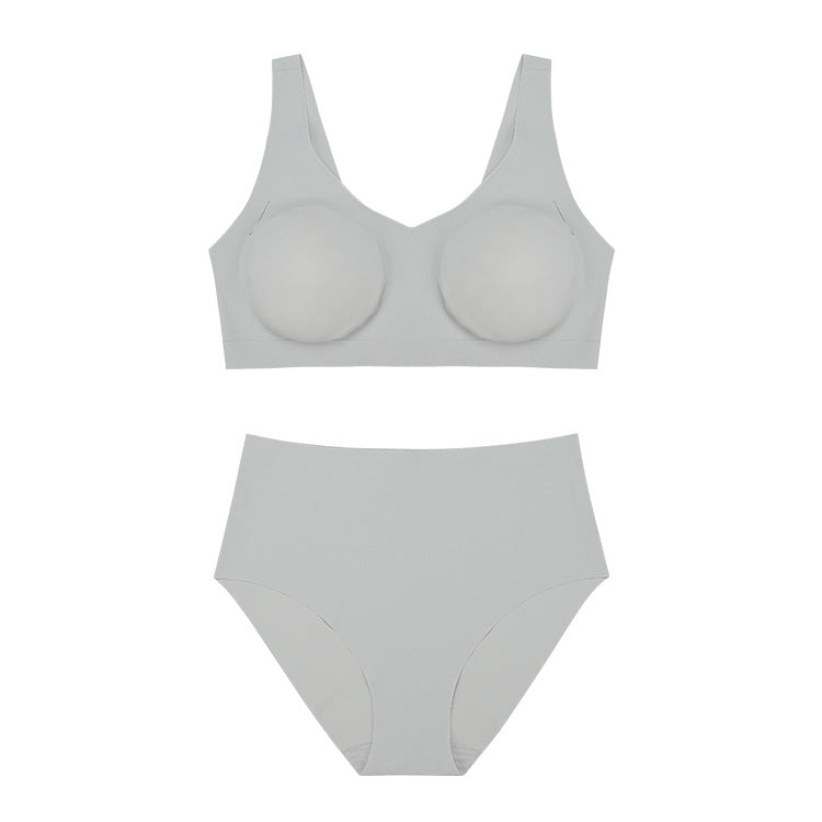 Seamless Yoga Vest Underwear Women Suit Beauty Back Unrestrained Breathable Ice Silk Wireless Sports Underwear
