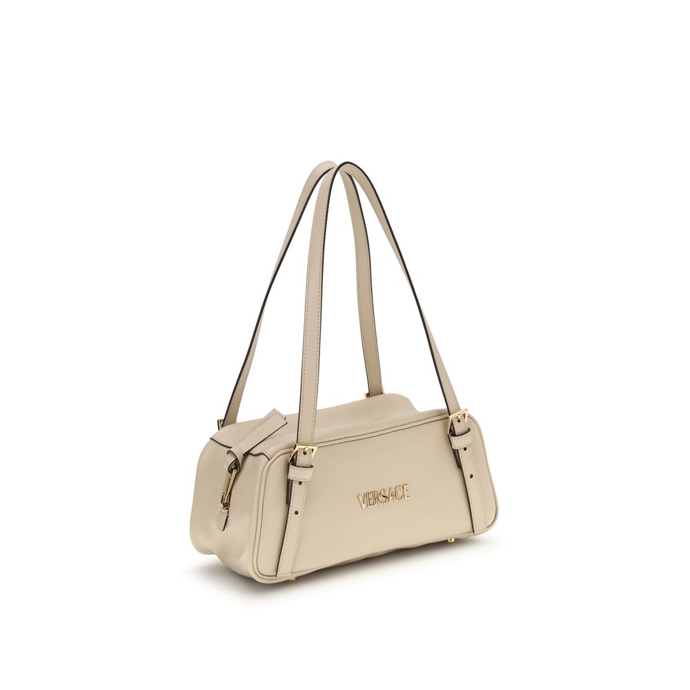 Versace Cream Lamb Ovis Aries Aries Shoulder Bag