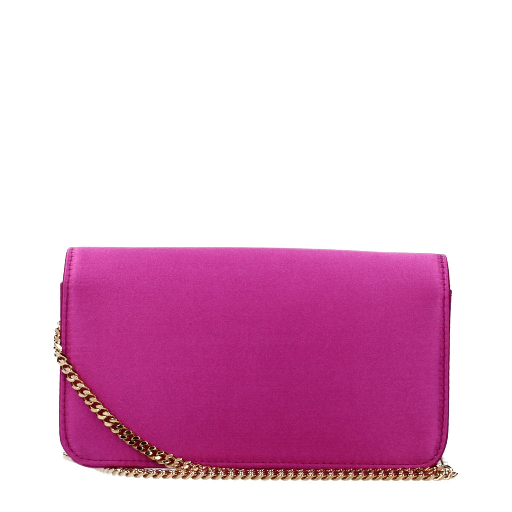 Versace Pink Satin Clutch Bag
