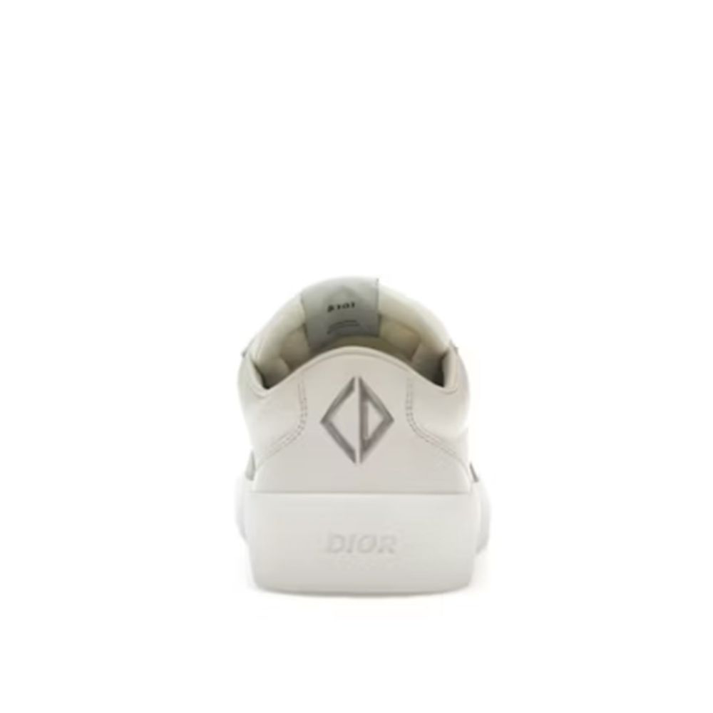Dior Gray Calfskin Low Top Sneakers