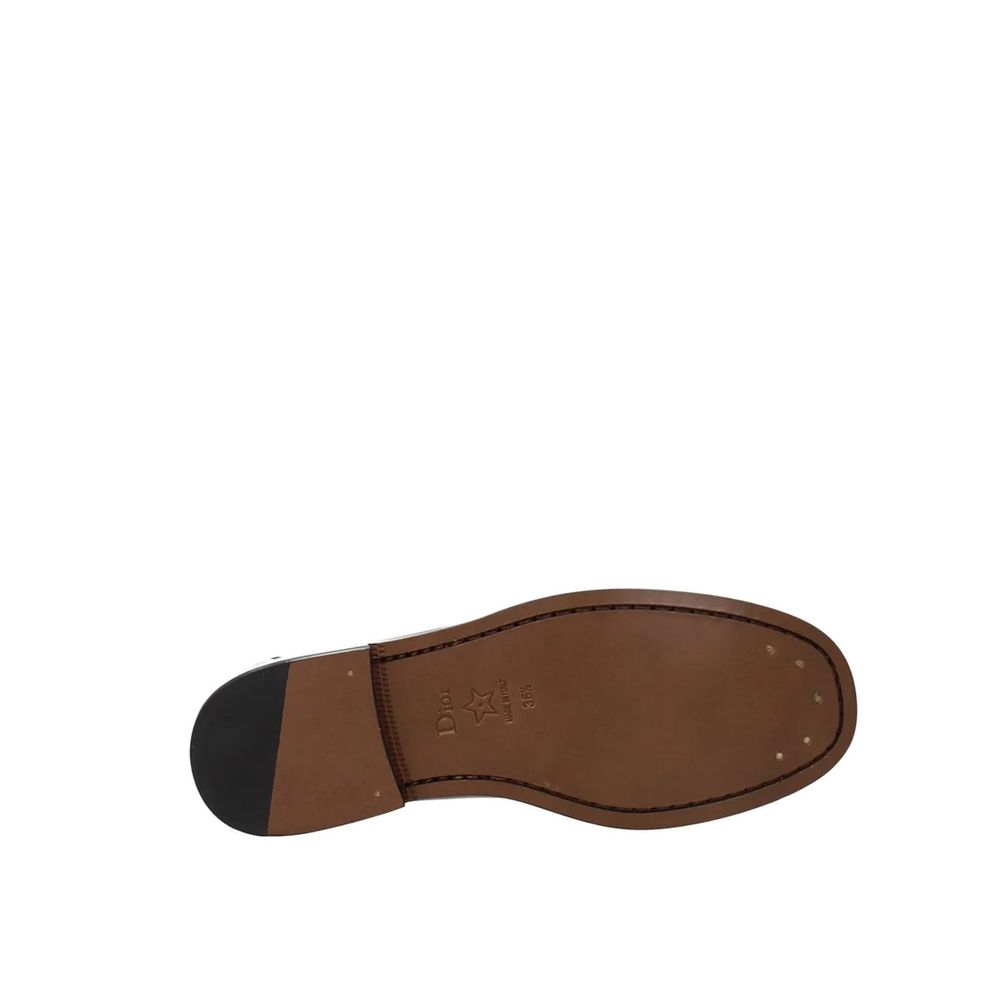 Dior Black Calfskin Slip-On Loafers