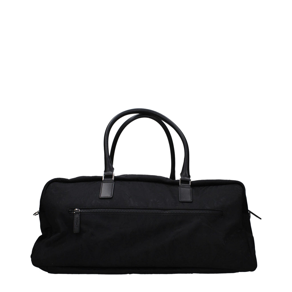 Versace Black Fabric Luggage And Travel