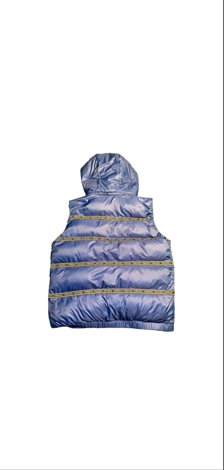 Versace Blue Polyester Vest