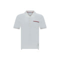 Thom Browne White Cotton Polo Shirt