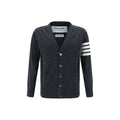 Thom Browne Gray Fleece Wool Cardigan