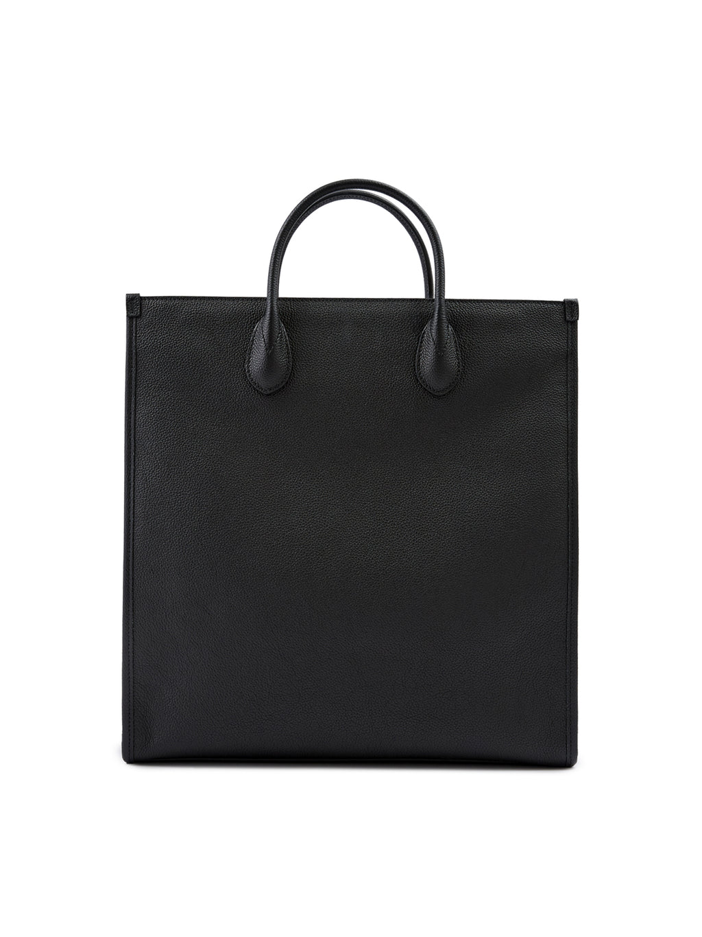 Gucci Black Leather Logo Medium Tote Bag