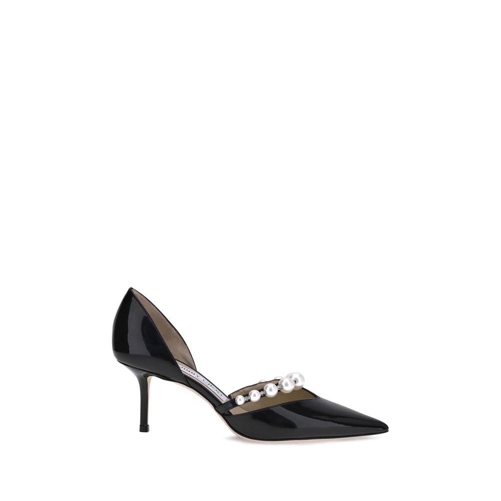 Jimmy Choo Black Calf Leather Bos Taurus Pumps