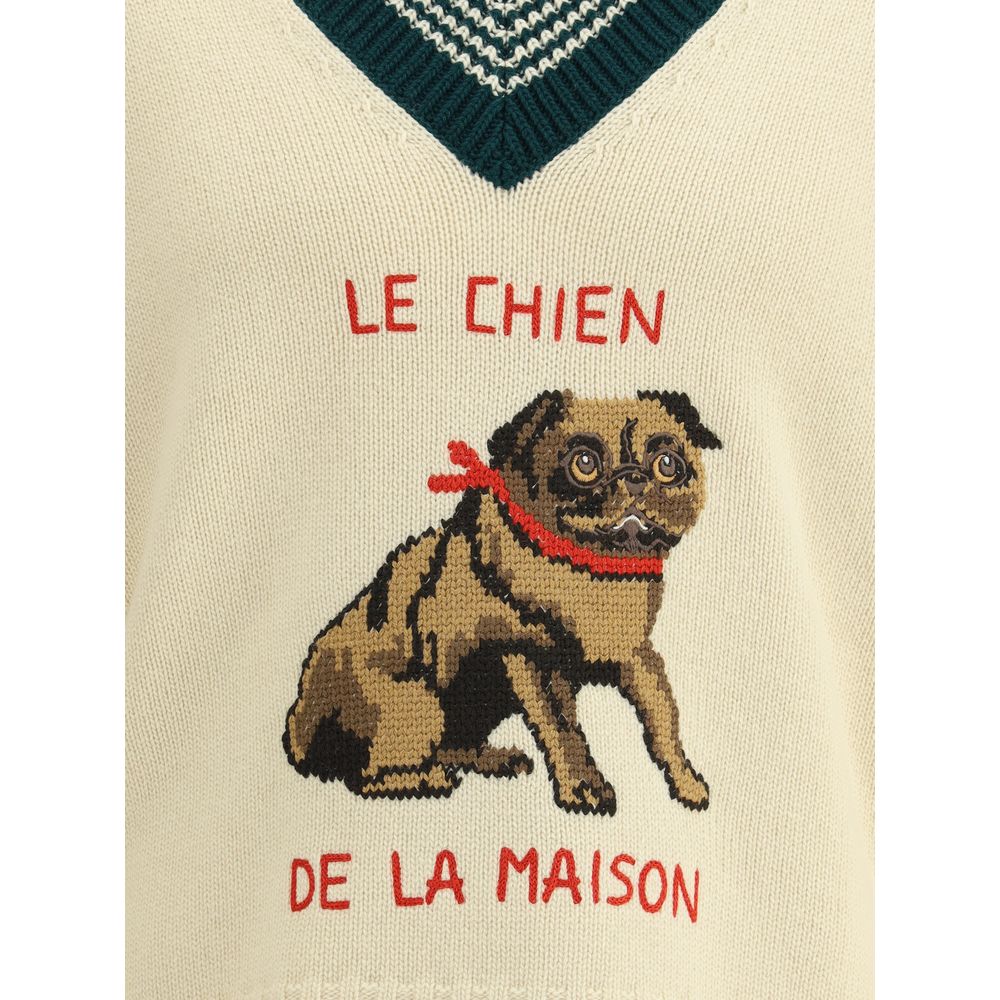 Valentino Cream Wool Sweatshirt