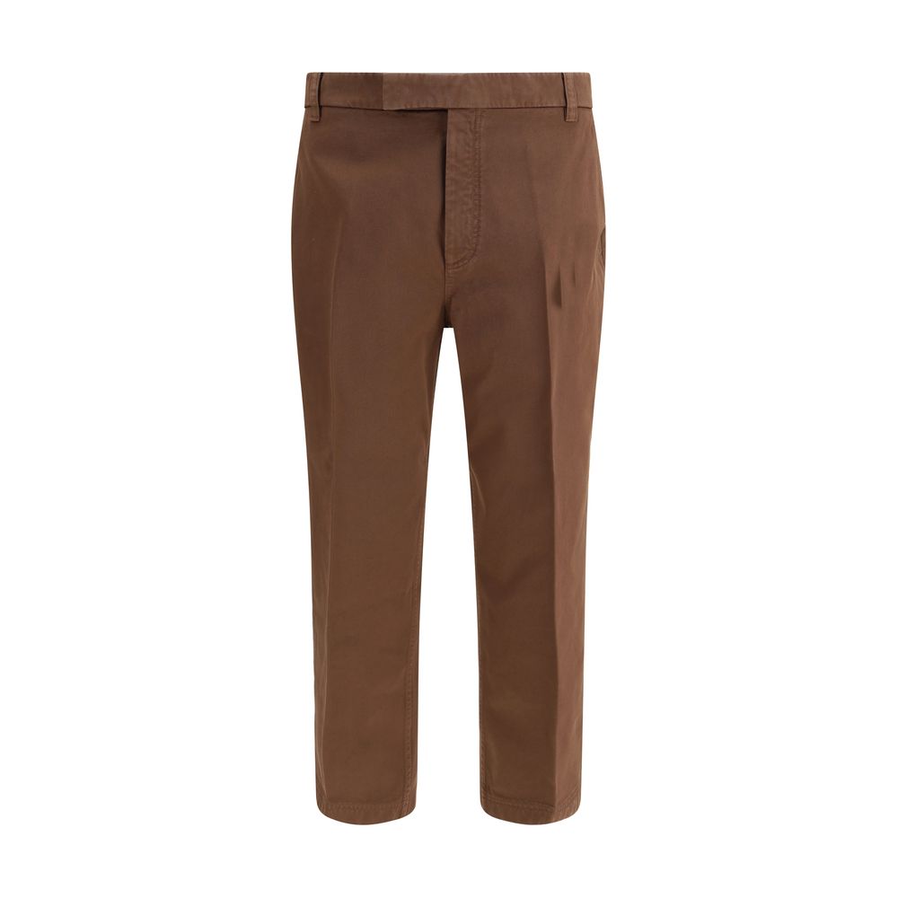 Thom Browne Brown Cotton Casual Pants
