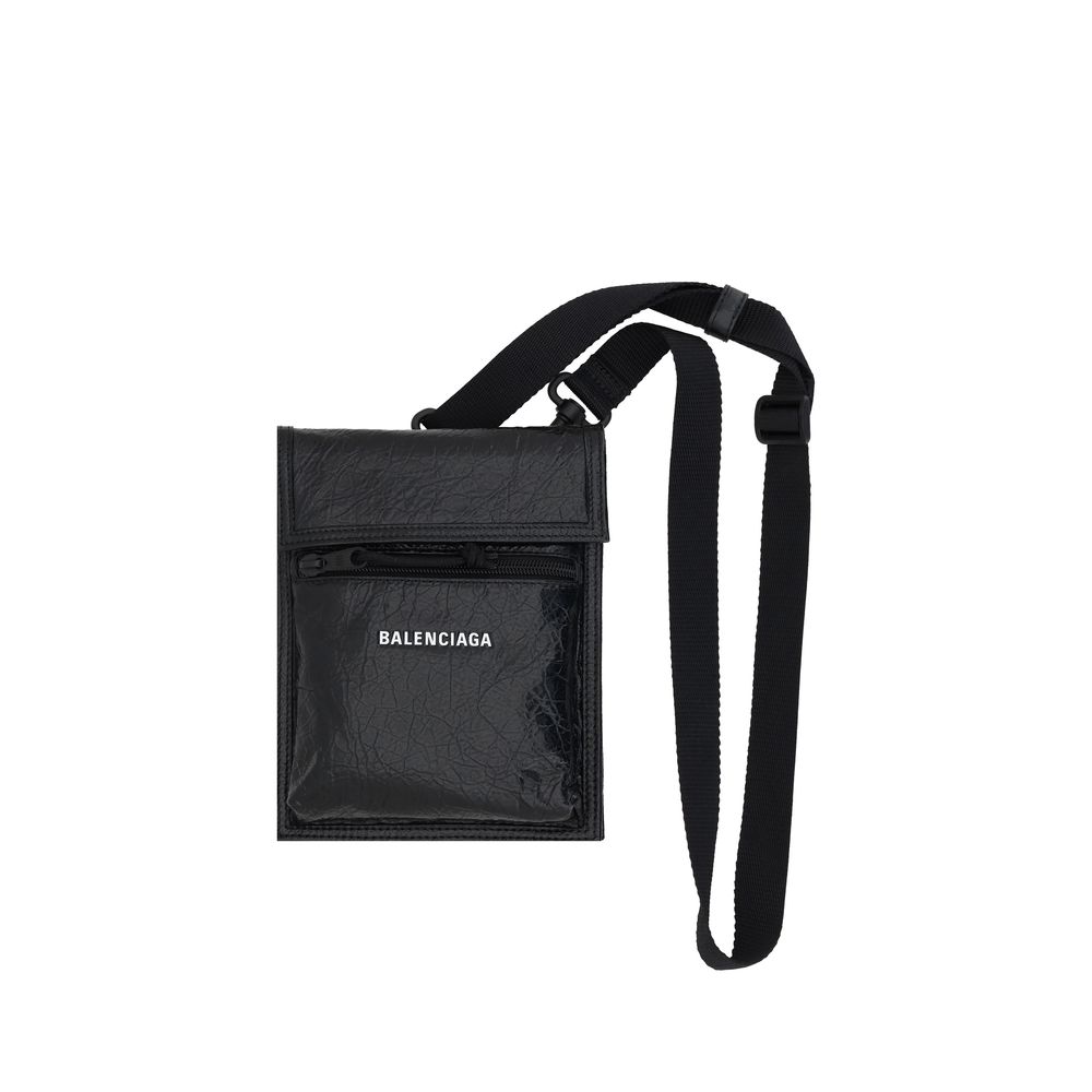Balenciaga Black Lamb Ovis Aries Aries Shoulder Bag
