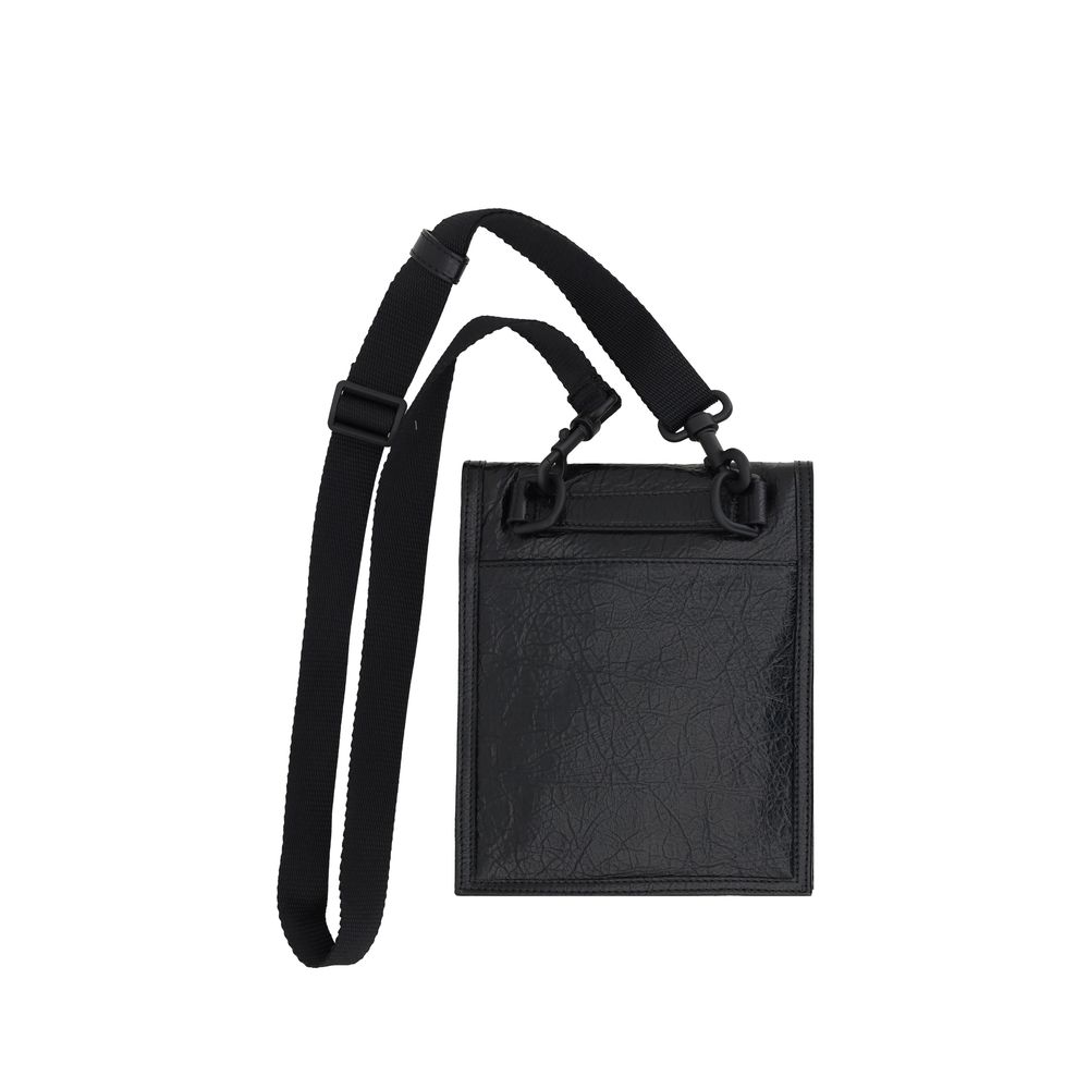 Balenciaga Black Lamb Ovis Aries Aries Shoulder Bag