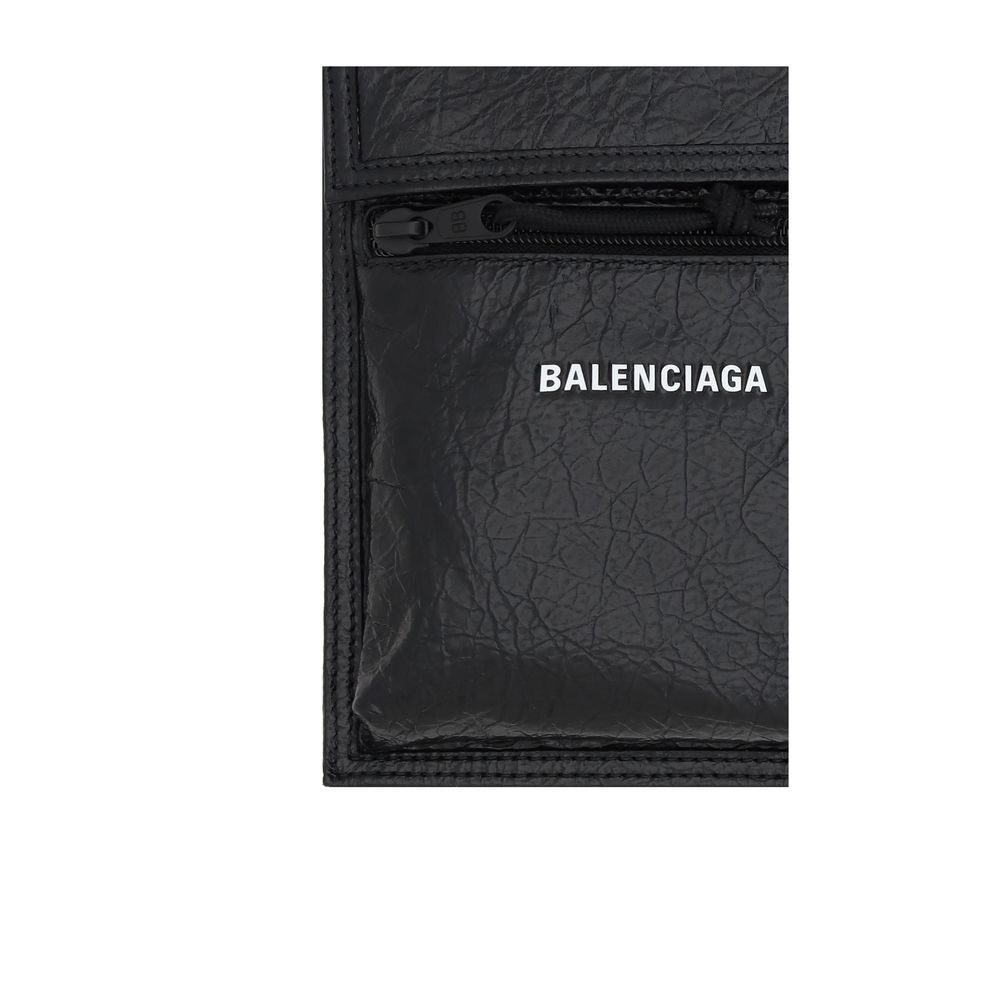 Balenciaga Black Lamb Ovis Aries Aries Shoulder Bag