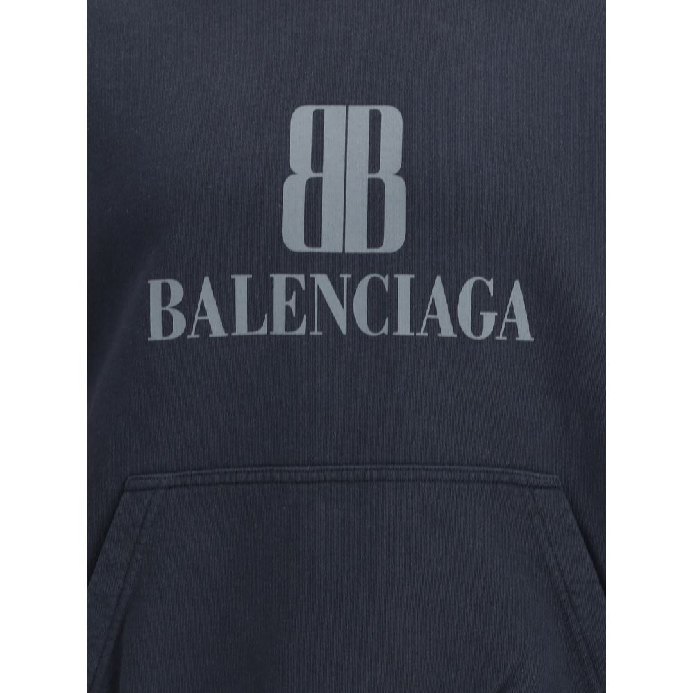 Balenciaga Black Cotton Sweatshirt