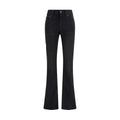 Balenciaga Black Cotton Bootcut Jeans