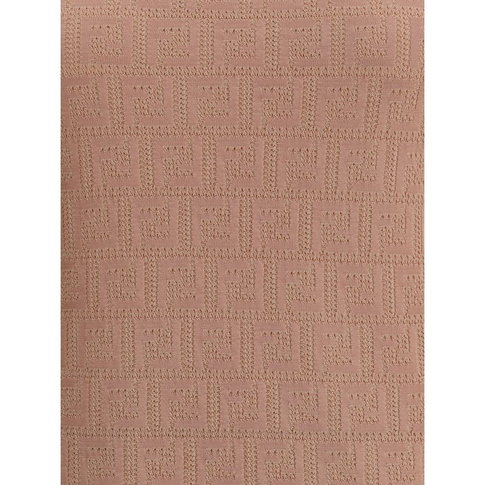 Fendi Multicolor Cotton Casual Dress