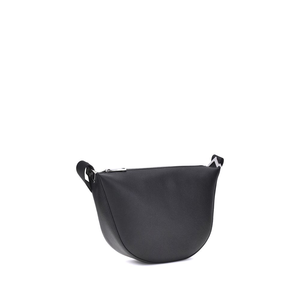 Fendi Black Calf Leather Bos Taurus Shoulder Bag