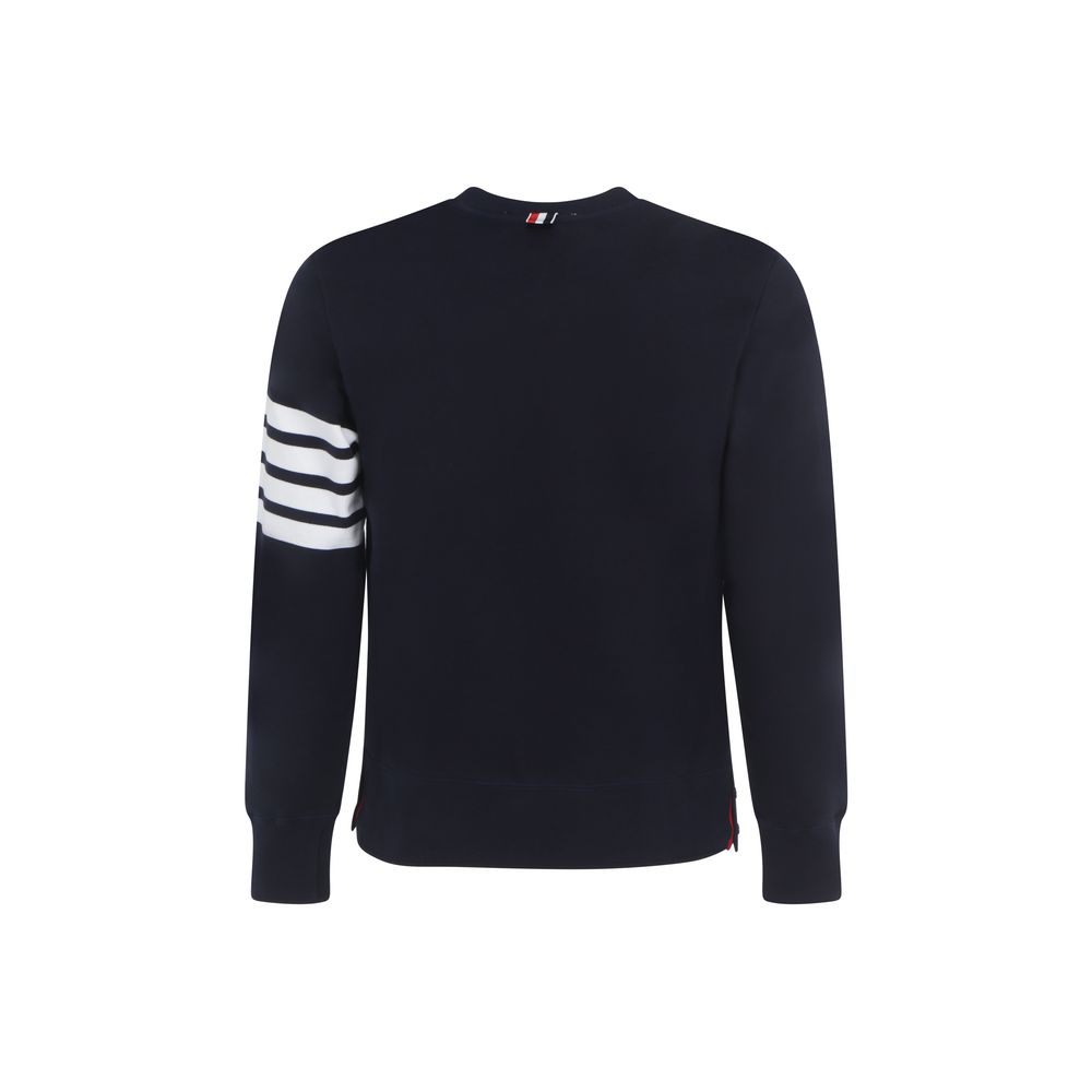 Thom Browne Blue Cotton Sweatshirt