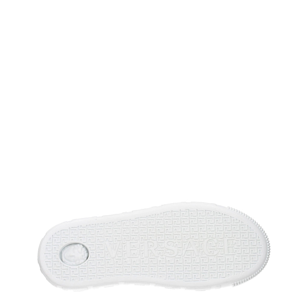 Versace White Leather Sneakers