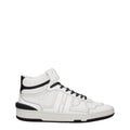 Lanvin White Leather High Top Sneakers