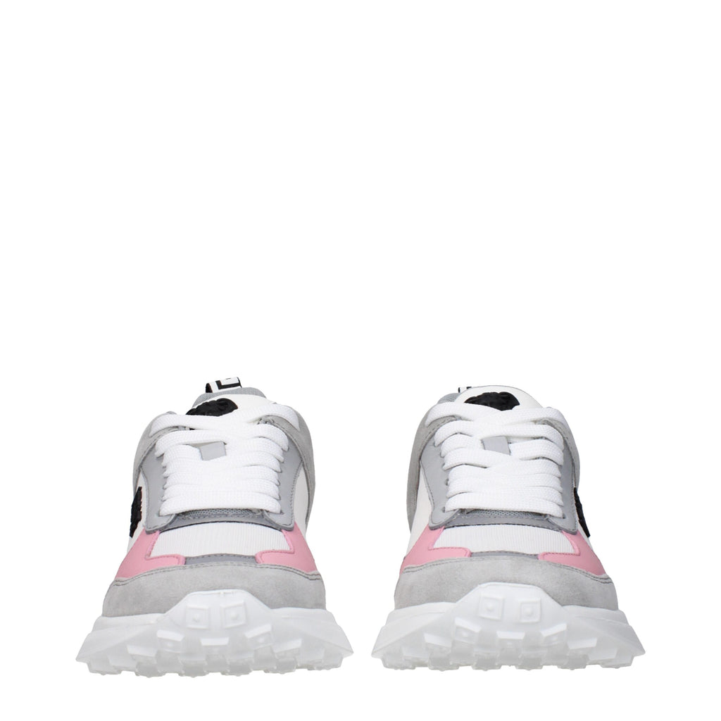 Versace White Fabric Sneakers