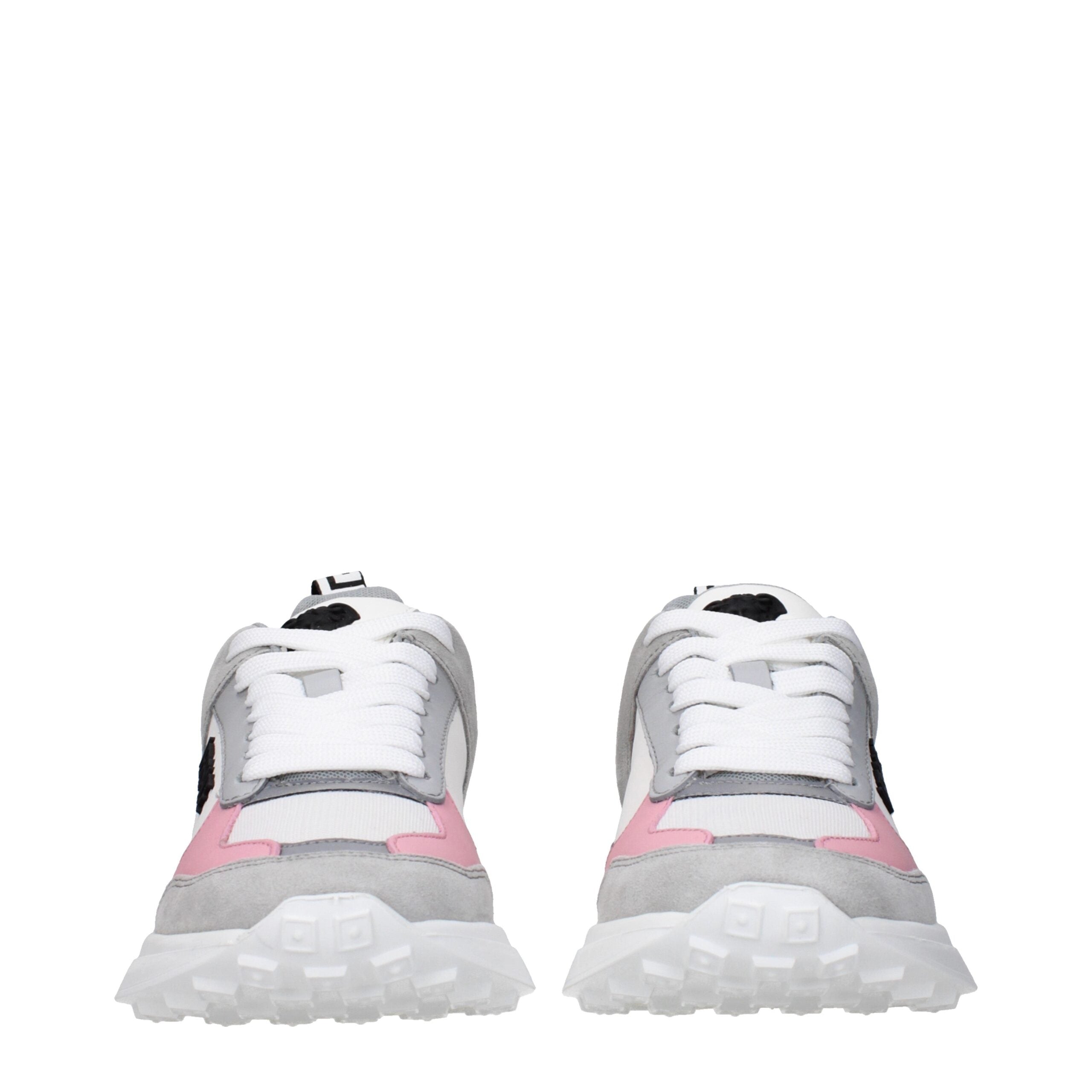 Versace White Fabric Sneakers