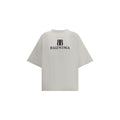 Balenciaga Gray Cotton T-Shirt