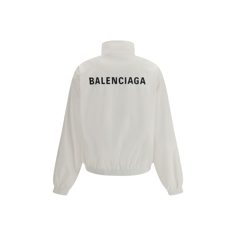 Balenciaga White Polyester Shell Jacket