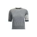 Thom Browne Gray Fleece Wool T-Shirt