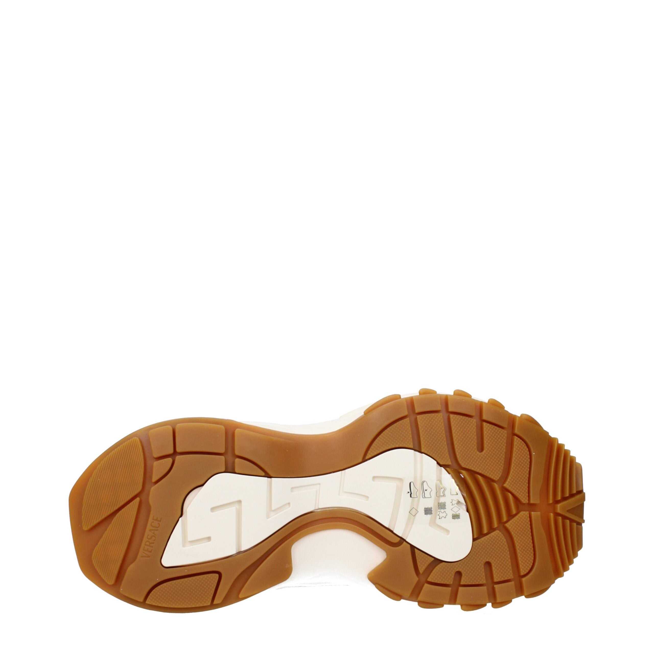 Versace Beige Fabric Chunky Sneakers