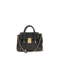 Thom Browne Gray Calf Leather Bos Taurus Shoulder Bag