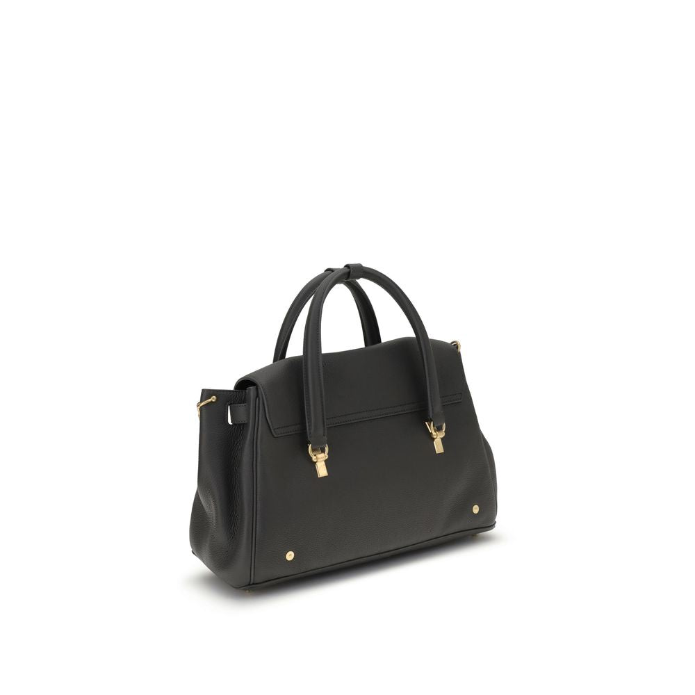 Thom Browne Gray Calf Leather Bos Taurus Shoulder Bag