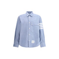 Thom Browne Light Blue Cotton Pattern Shirt