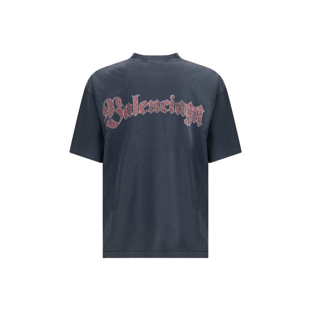 Balenciaga Black Cotton T-Shirt