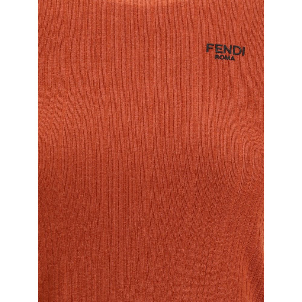 Fendi Multicolor Fleece Wool Top