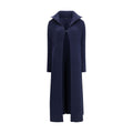 Balenciaga Blue Polyester Full-Length Jacket