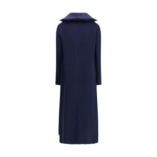 Balenciaga Blue Polyester Full-Length Jacket