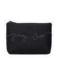 Jimmy Choo Black Satin Clutch Bag
