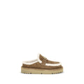 Fendi Beige Leather Mules