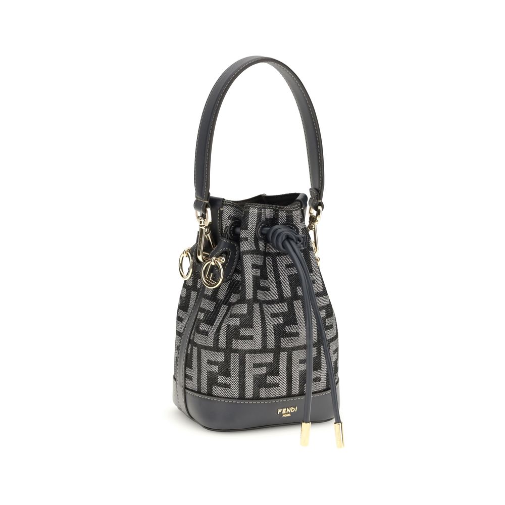 Fendi Blue Fabric Backet Bag