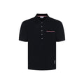 Thom Browne Blue Cotton Polo Shirt